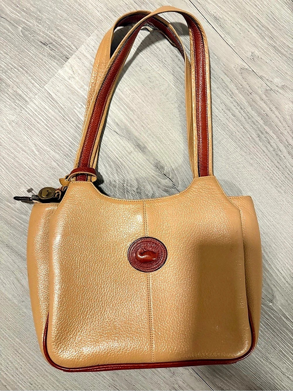 Vintage Dooney & Bourke All-Weather Leather (AWL) Small Shopper / Shoulder Tote